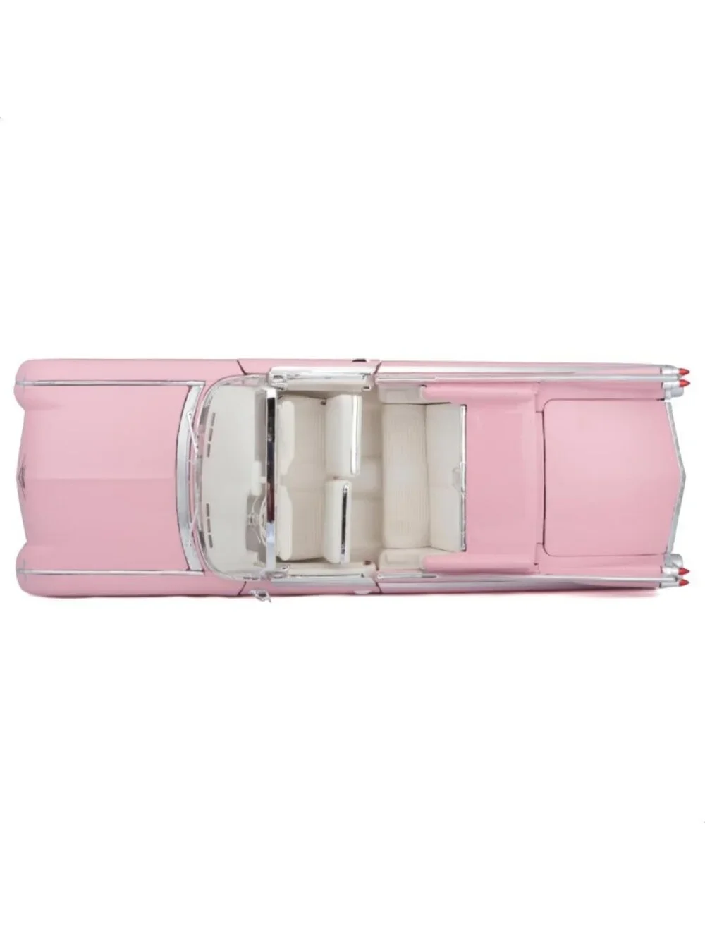 1959 Pink Cadillac Eldorado Biarritz Convertible Diecast Model Car - 1:18 Scale